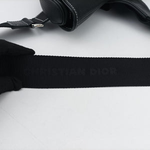 Secondhand Christian Dior saddle Black leather  bum bag/waist bag | stylenewstar