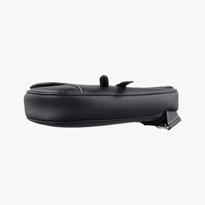 Secondhand Christian Dior saddle Black leather  bum bag/waist bag | stylenewstar