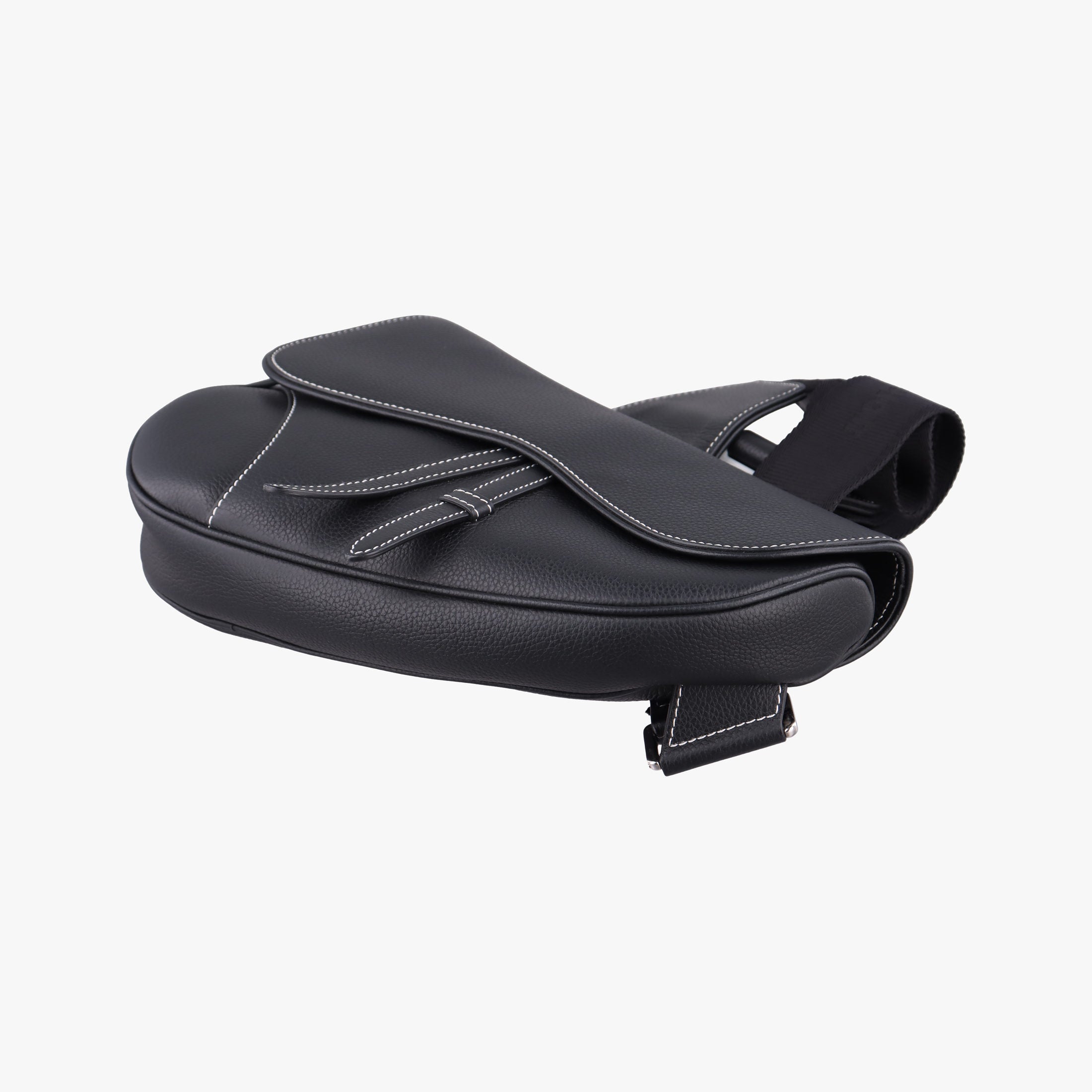 Secondhand Christian Dior saddle Black leather  bum bag/waist bag | stylenewstar