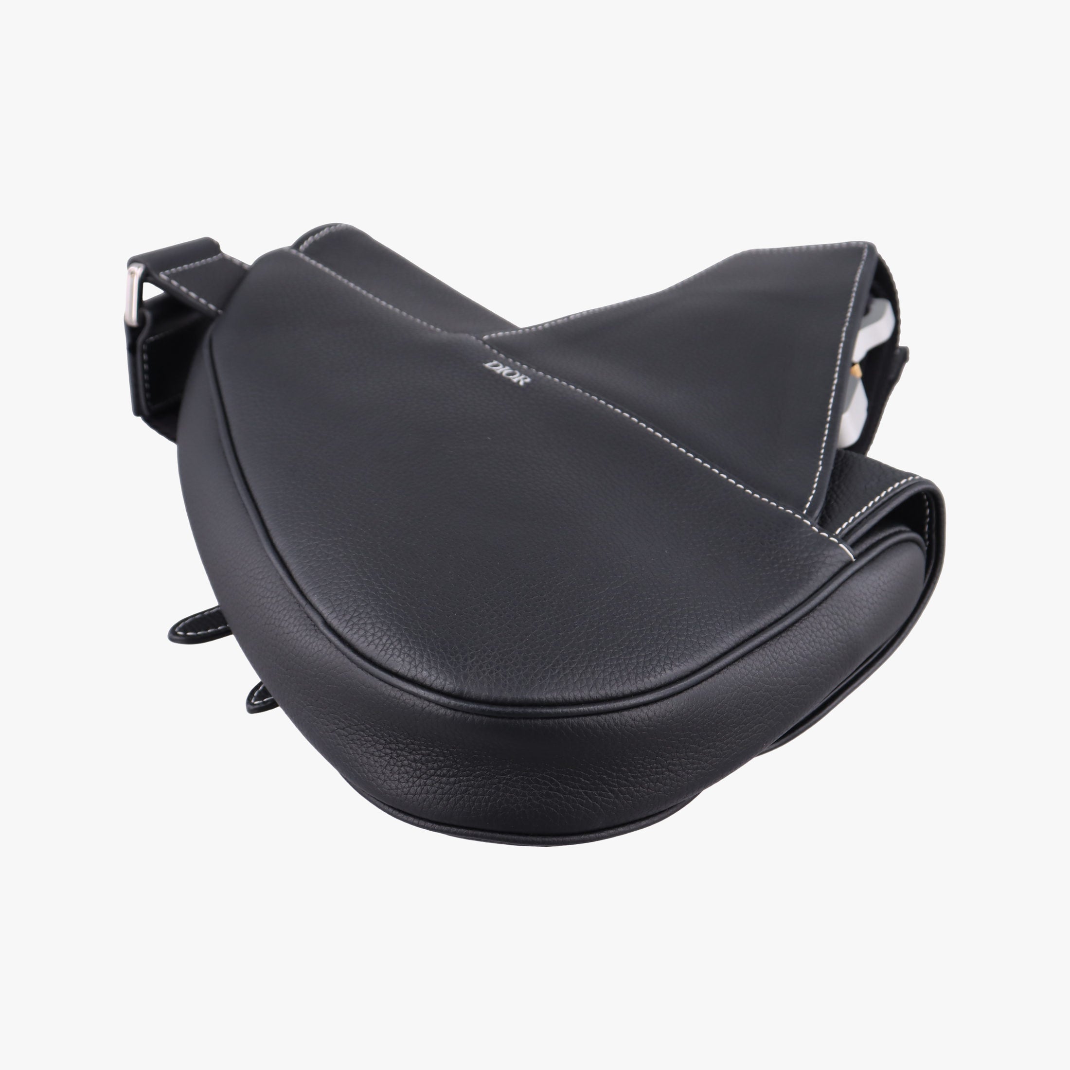 Secondhand Christian Dior saddle Black leather  bum bag/waist bag | stylenewstar