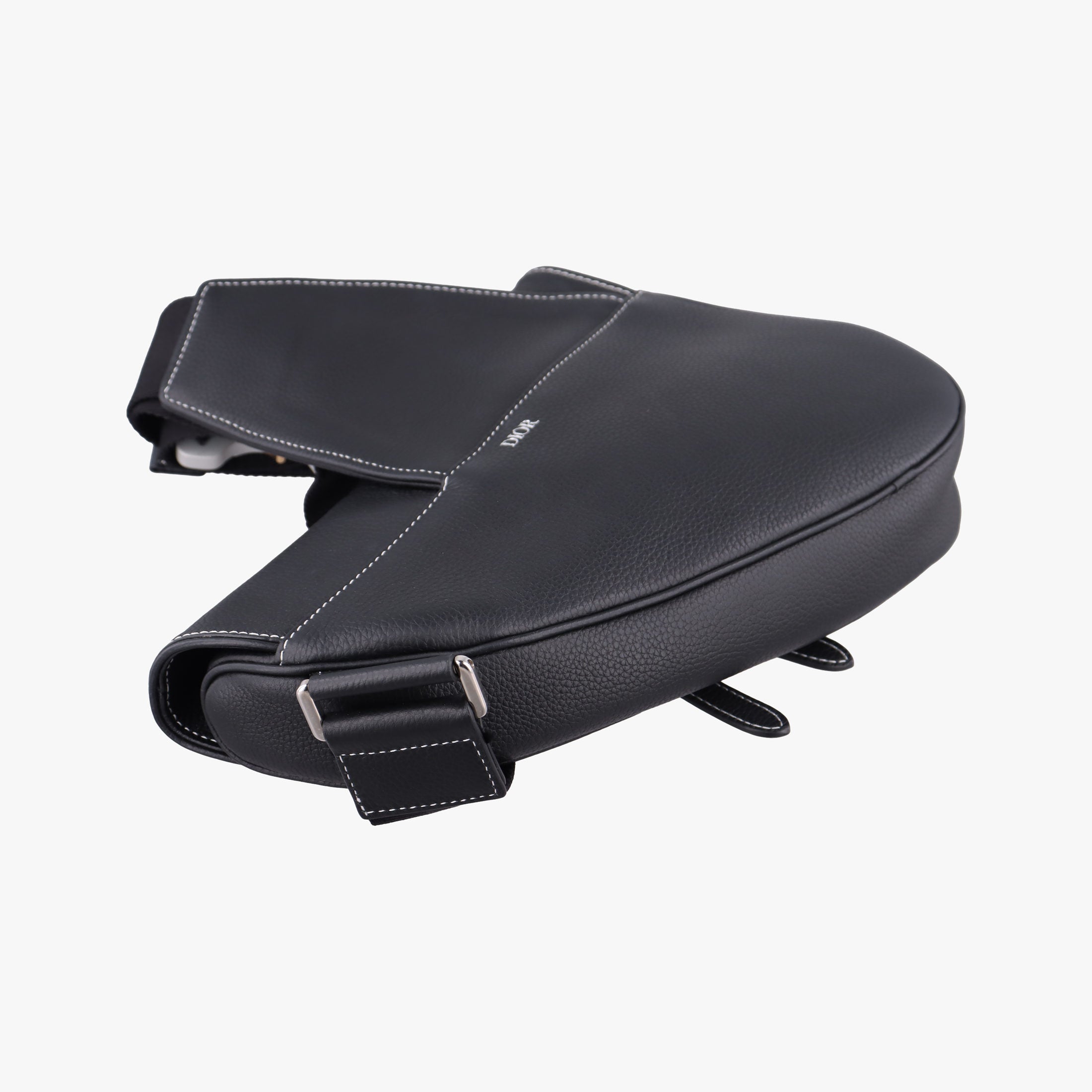 Secondhand Christian Dior saddle Black leather  bum bag/waist bag | stylenewstar