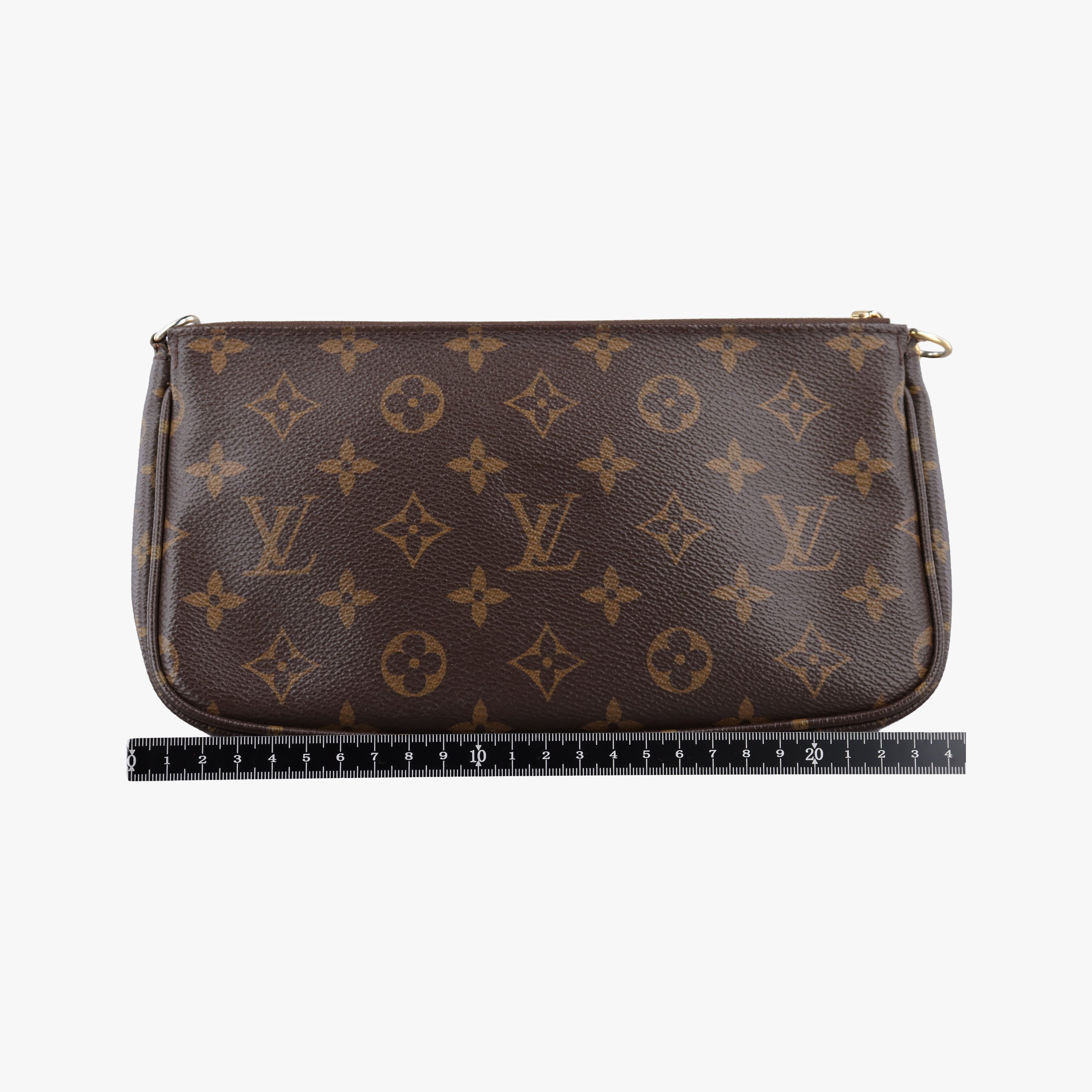 Secondhand Louis Vuitton MULTI POCHETTE ACCESSOIRES brown×khaki Monogram Canvas M44840 shoulderbag | stylenewstar