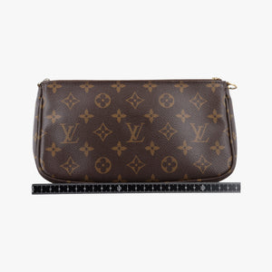 Secondhand Louis Vuitton MULTI POCHETTE ACCESSOIRES brown×khaki Monogram Canvas M44840 shoulderbag | stylenewstar