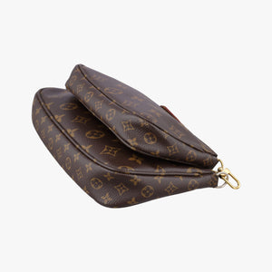 Secondhand Louis Vuitton MULTI POCHETTE ACCESSOIRES brown×khaki Monogram Canvas M44840 shoulderbag | stylenewstar