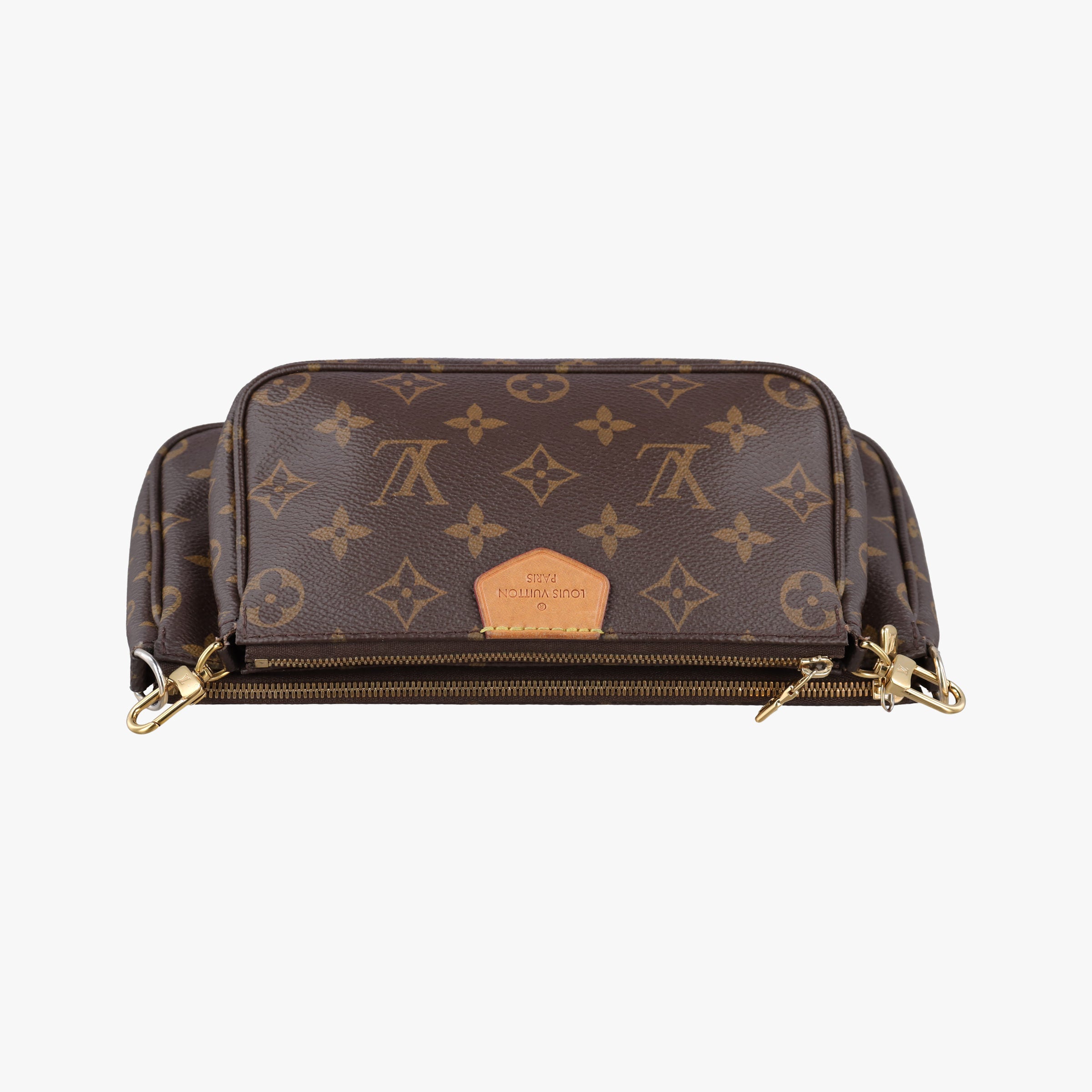 Secondhand Louis Vuitton MULTI POCHETTE ACCESSOIRES brown×khaki Monogram Canvas M44840 shoulderbag | stylenewstar