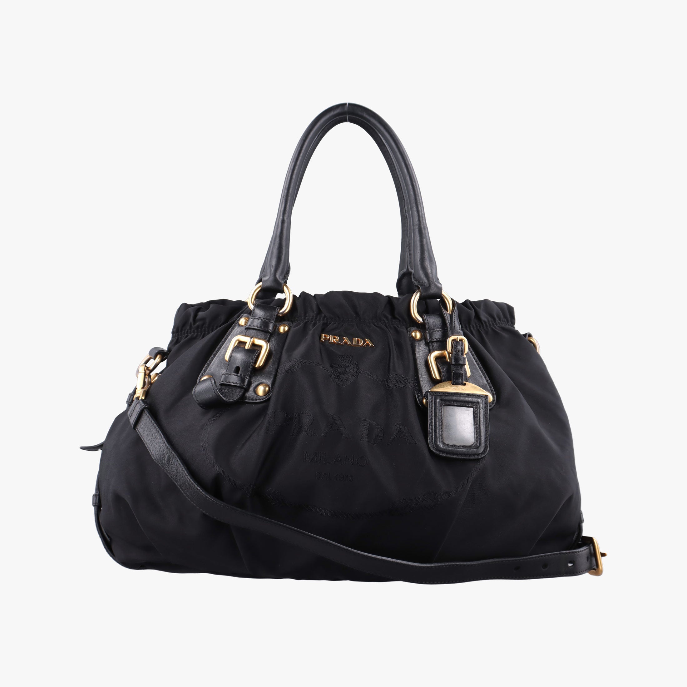 Secondhand Prada Gaufre Black Nylon BR4259 shoulderbag | stylenewstar