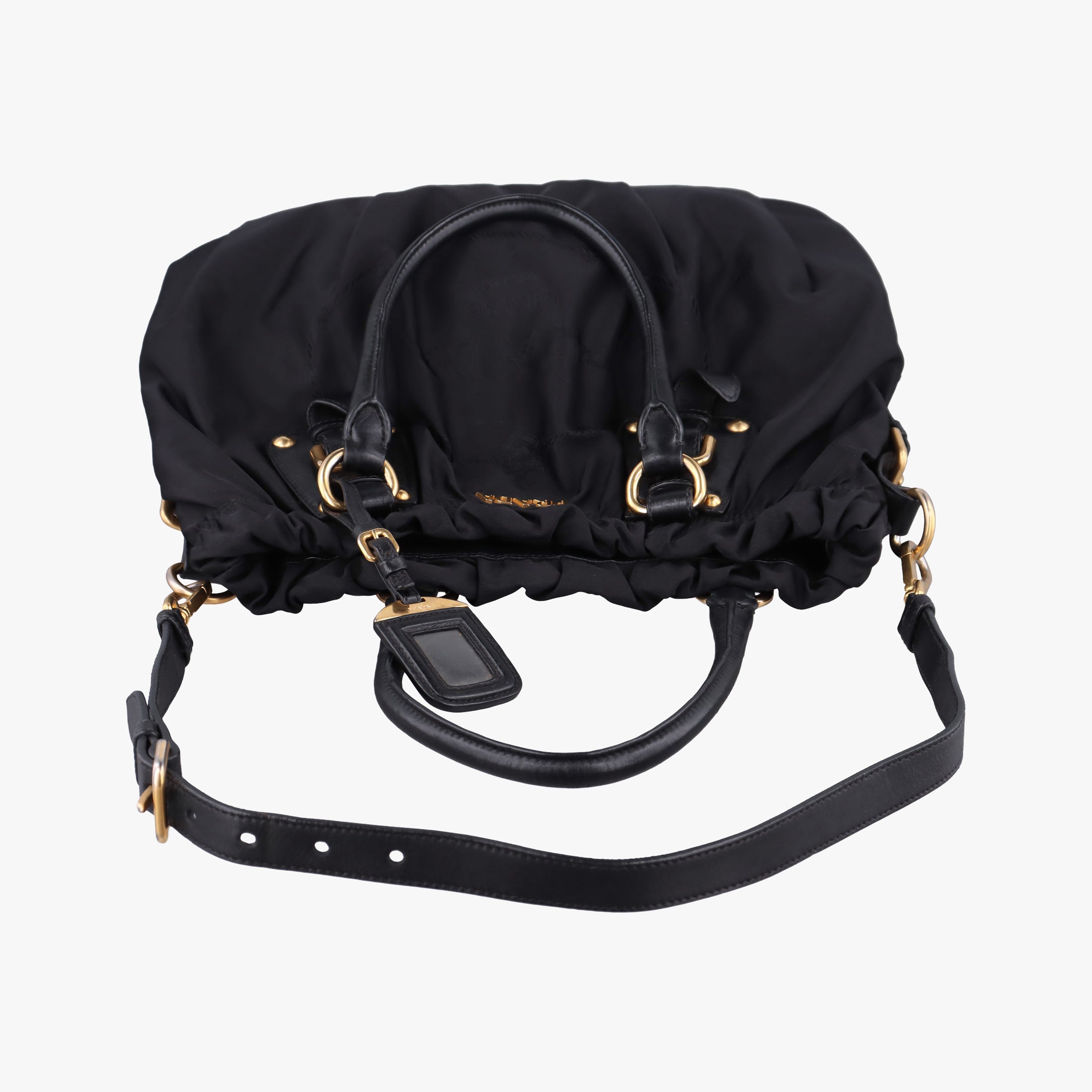 Secondhand Prada Gaufre Black Nylon BR4259 shoulderbag | stylenewstar
