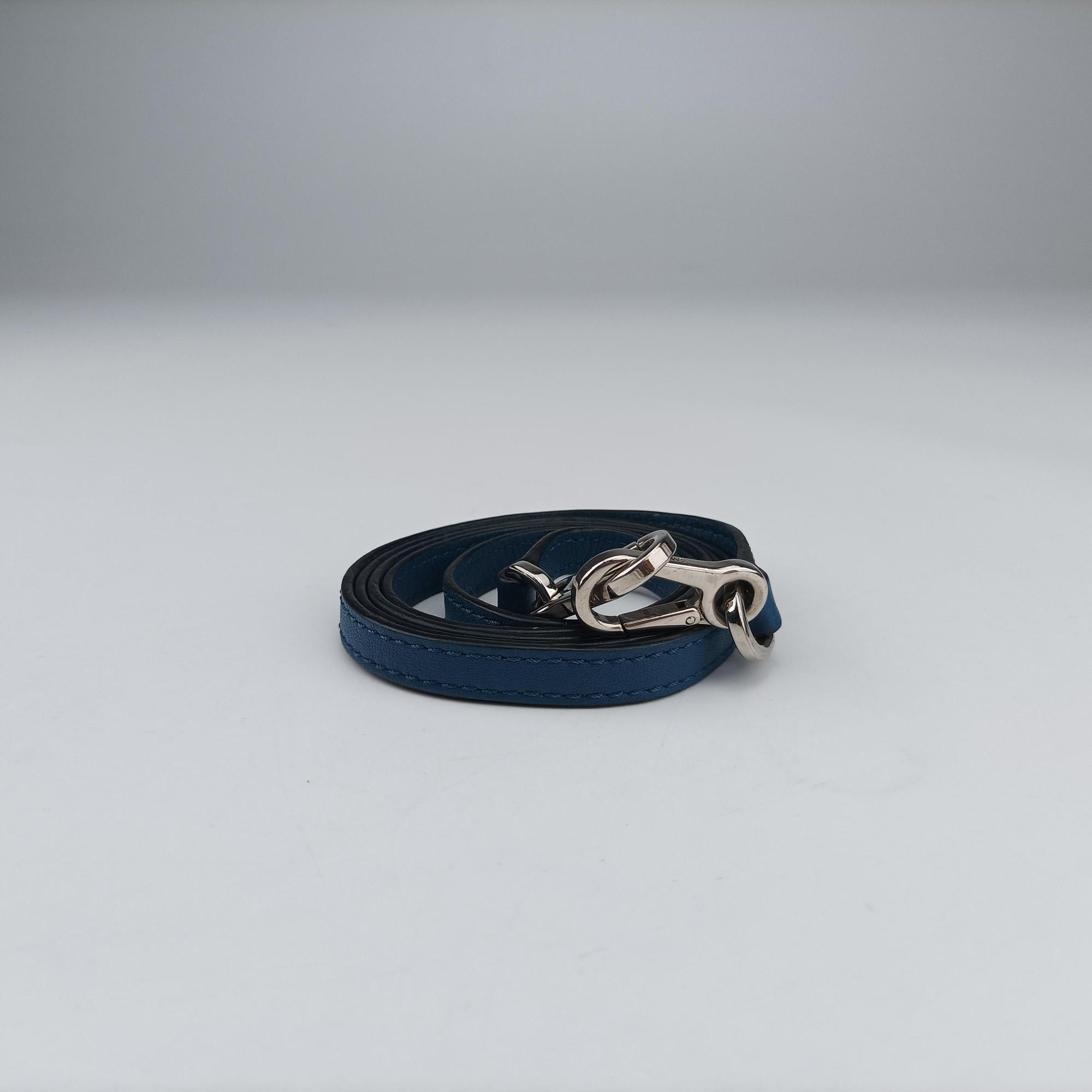Pre-owned Loewe Puzzle mini Blue Leather  shoulderbag | stylenewstar