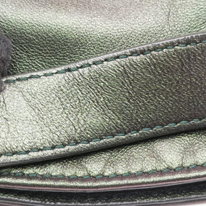 Secondhand Bottega Veneta Iridescent Scarabee Iridescent Multi Pocket Tote  Iridescent Green Leather  shoulderbag | stylenewstar