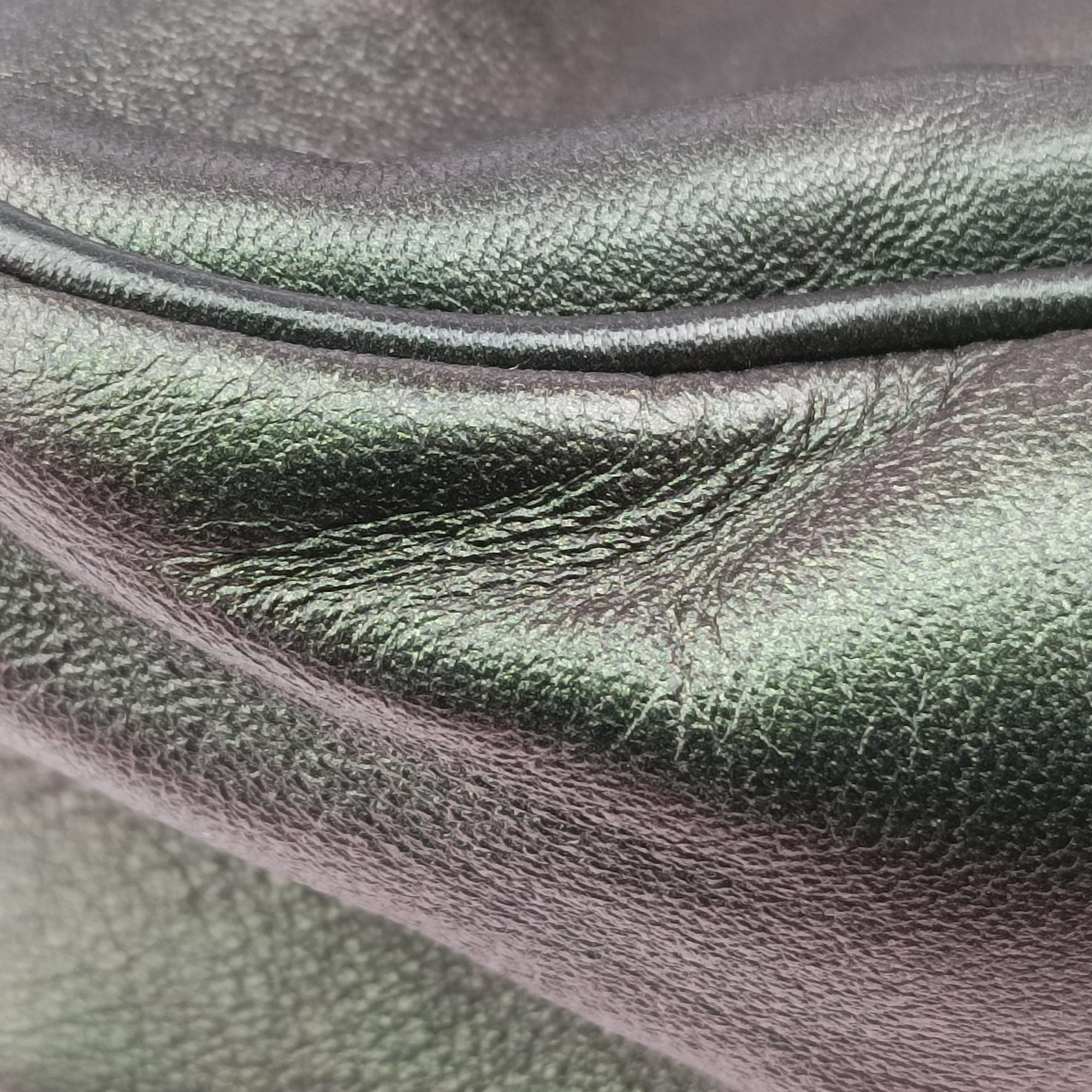 Secondhand Bottega Veneta Iridescent Scarabee Iridescent Multi Pocket Tote  Iridescent Green Leather  shoulderbag | stylenewstar