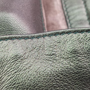 Secondhand Bottega Veneta Iridescent Scarabee Iridescent Multi Pocket Tote  Iridescent Green Leather  shoulderbag | stylenewstar