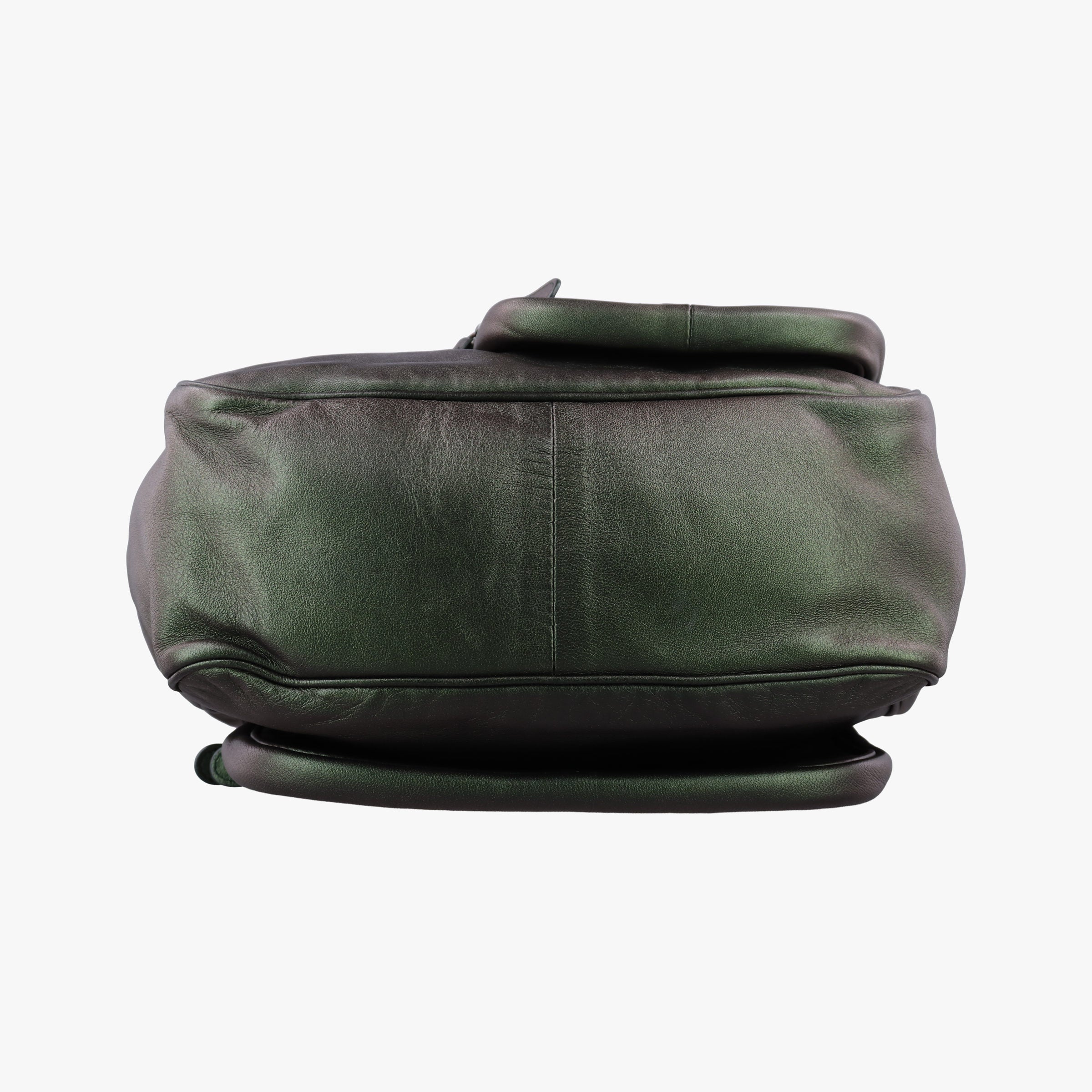 Secondhand Bottega Veneta Iridescent Scarabee Iridescent Multi Pocket Tote  Iridescent Green Leather  shoulderbag | stylenewstar