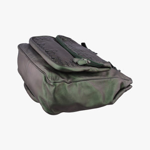 Secondhand Bottega Veneta Iridescent Scarabee Iridescent Multi Pocket Tote  Iridescent Green Leather  shoulderbag | stylenewstar