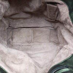 Secondhand Bottega Veneta Iridescent Scarabee Iridescent Multi Pocket Tote  Iridescent Green Leather  shoulderbag | stylenewstar