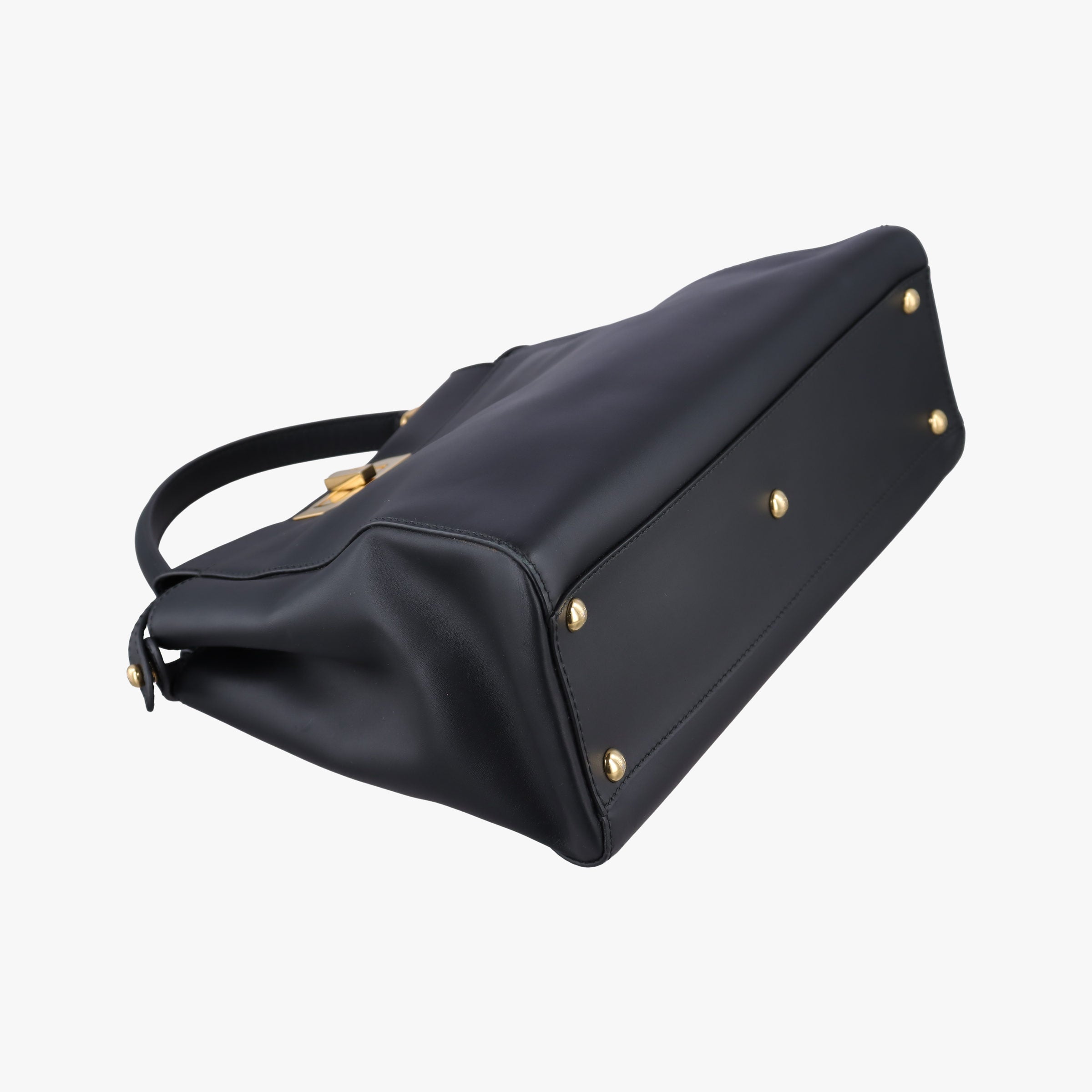 Pre-owned Fendi PEEKABOO Black Leather 8BN226 shoulderbag | stylenewstar