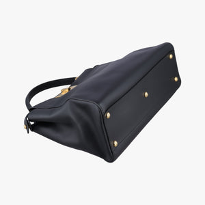 Pre-owned Fendi PEEKABOO Black Leather 8BN226 shoulderbag | stylenewstar