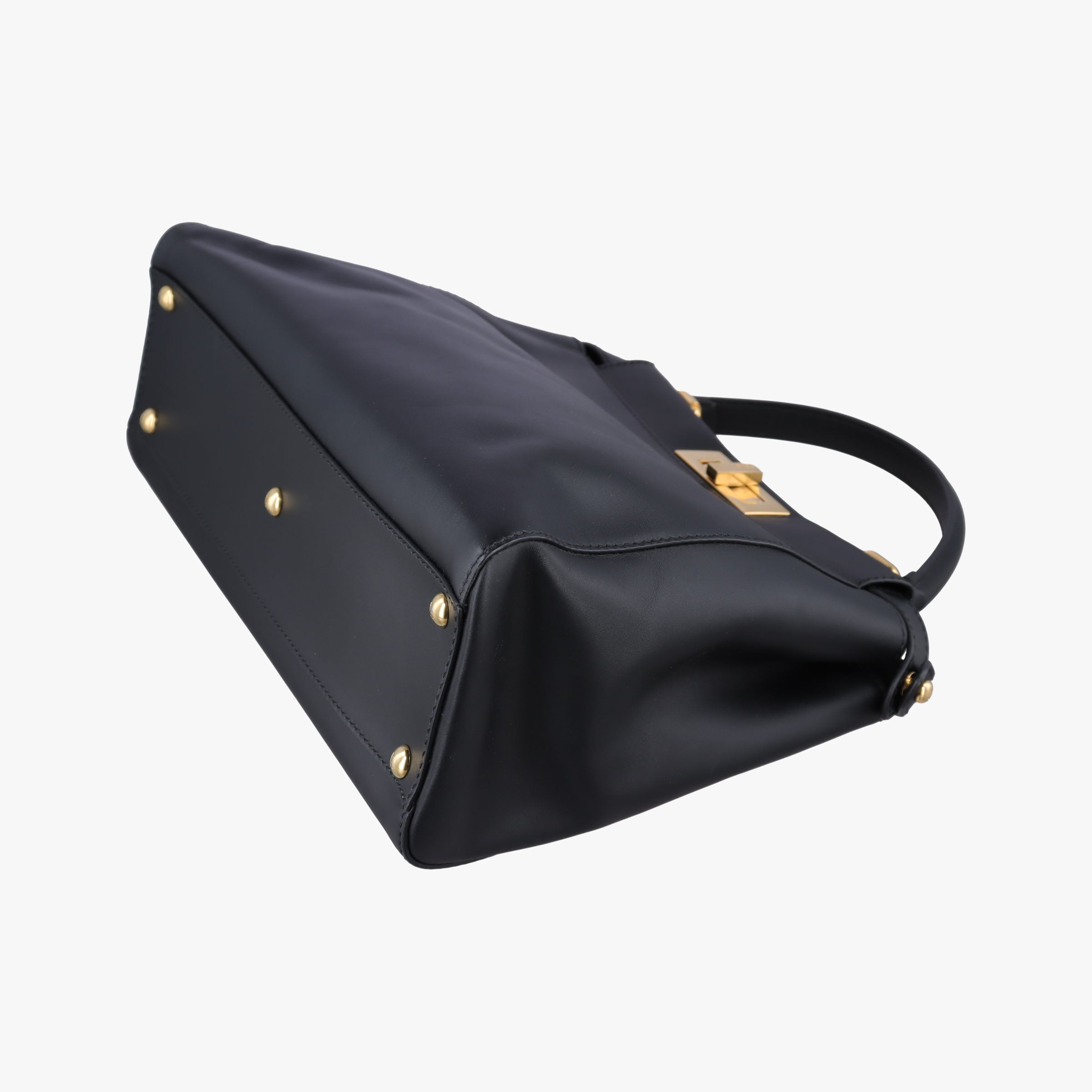 Pre-owned Fendi PEEKABOO Black Leather 8BN226 shoulderbag | stylenewstar
