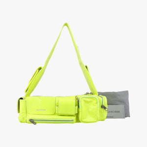 Pre-owned Balenciaga Superbusy XS Sling Bag Yellow leather 568008 shoulderbag | stylenewstar