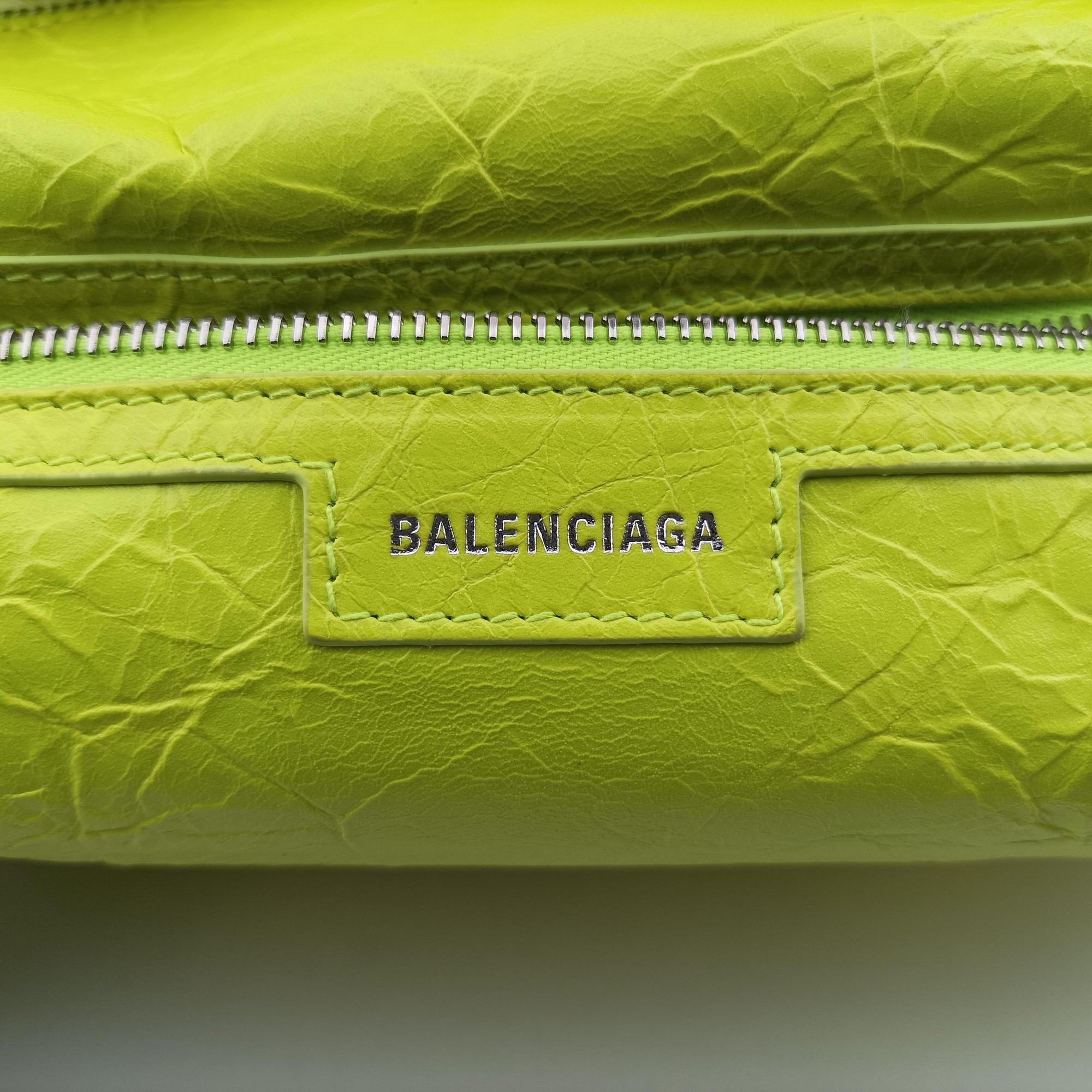 Pre-owned Balenciaga Superbusy XS Sling Bag Yellow leather 568008 shoulderbag | stylenewstar