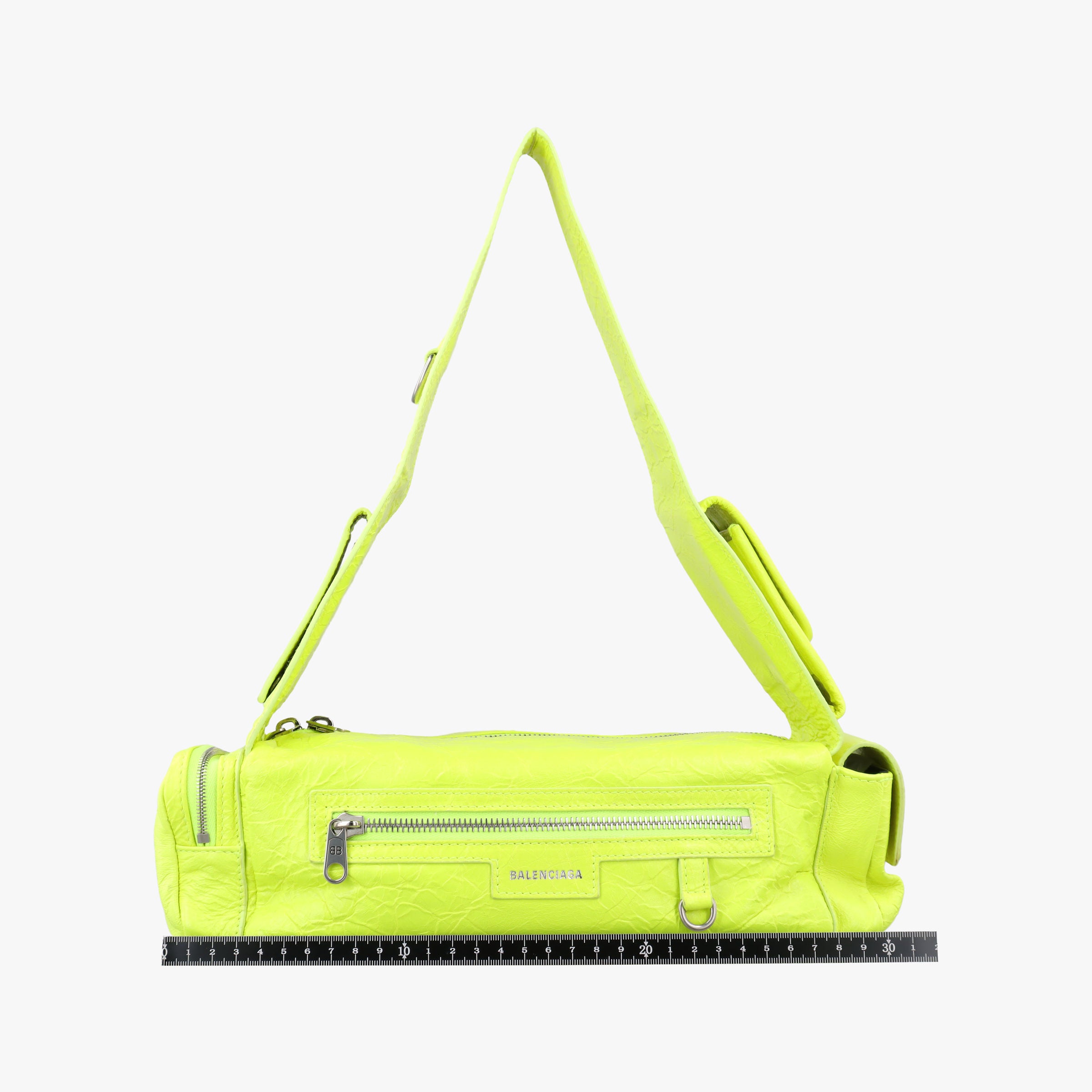 Pre-owned Balenciaga Superbusy XS Sling Bag Yellow leather 568008 shoulderbag | stylenewstar