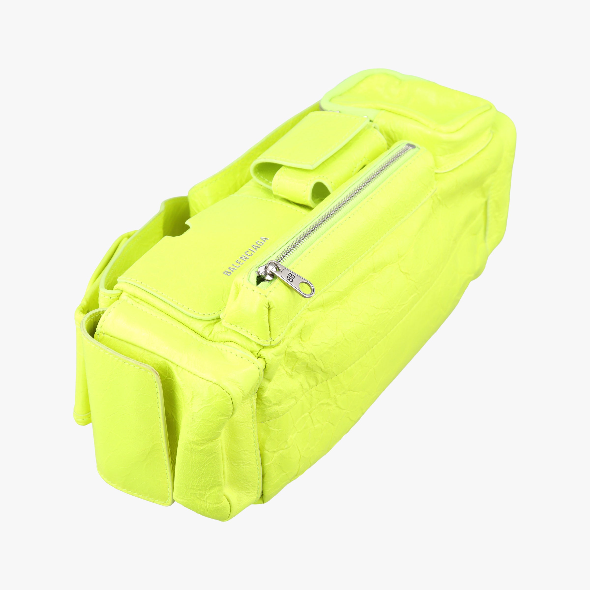 Pre-owned Balenciaga Superbusy XS Sling Bag Yellow leather 568008 shoulderbag | stylenewstar
