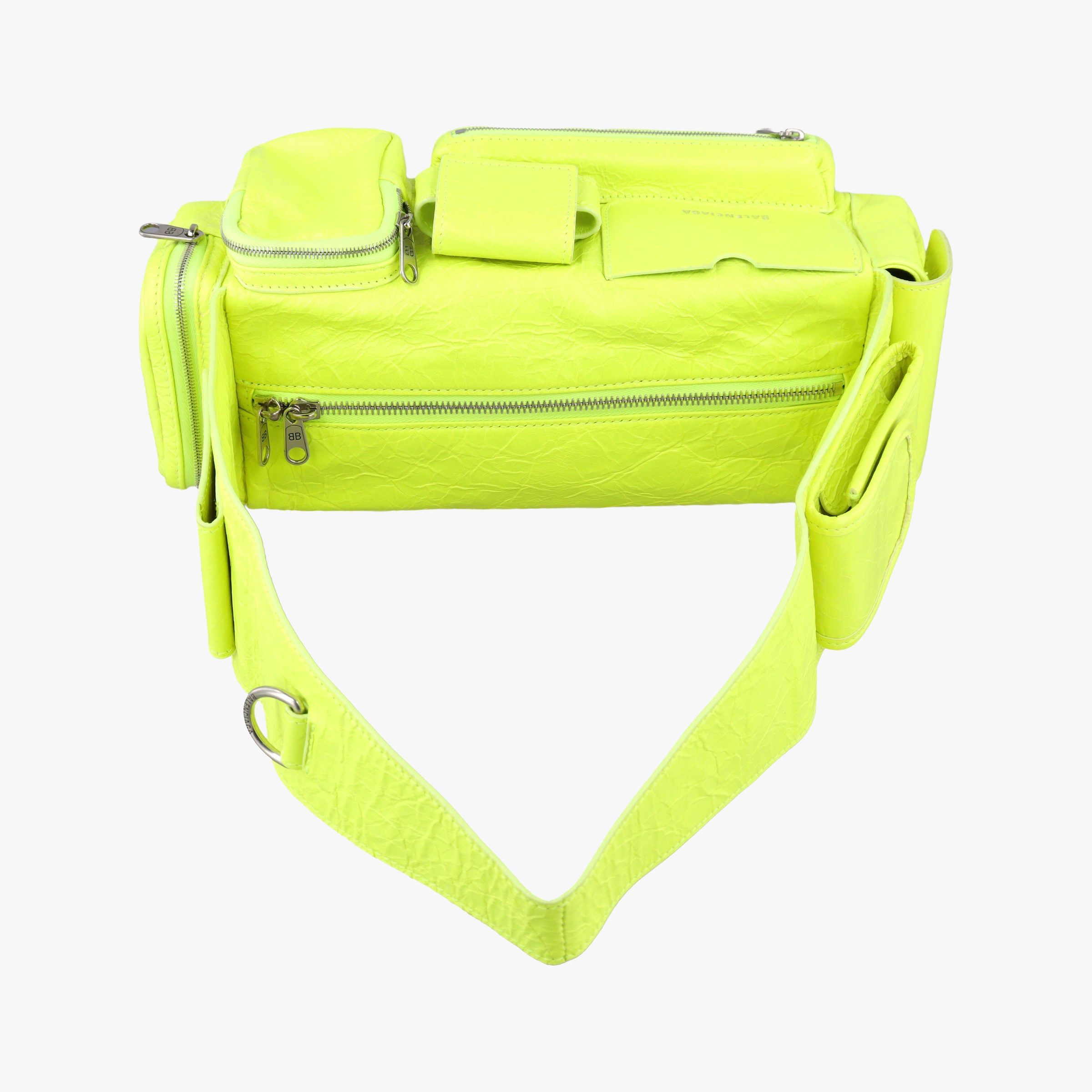 Pre-owned Balenciaga Superbusy XS Sling Bag Yellow leather 568008 shoulderbag | stylenewstar