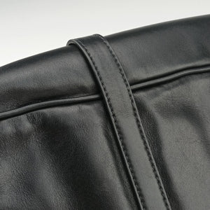 Pre-owned Prada Vitello Daino Logo Black Leather BN1903 shoulderbag | stylenewstar