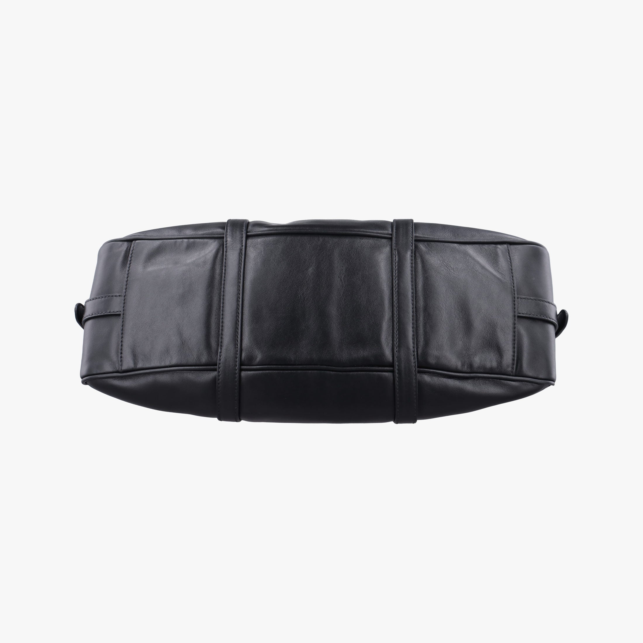 Pre-owned Prada Vitello Daino Logo Black Leather BN1903 shoulderbag | stylenewstar