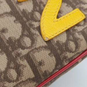 Pre-owned Christian Dior Rasta Trotter Messenger beige×Multicolour PVC coated canvas  shoulderbag | stylenewstar