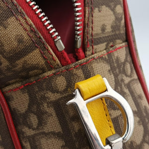 Pre-owned Christian Dior Rasta Trotter Messenger beige×Multicolour PVC coated canvas  shoulderbag | stylenewstar