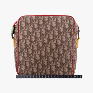 Pre-owned Christian Dior Rasta Trotter Messenger beige×Multicolour PVC coated canvas  shoulderbag | stylenewstar