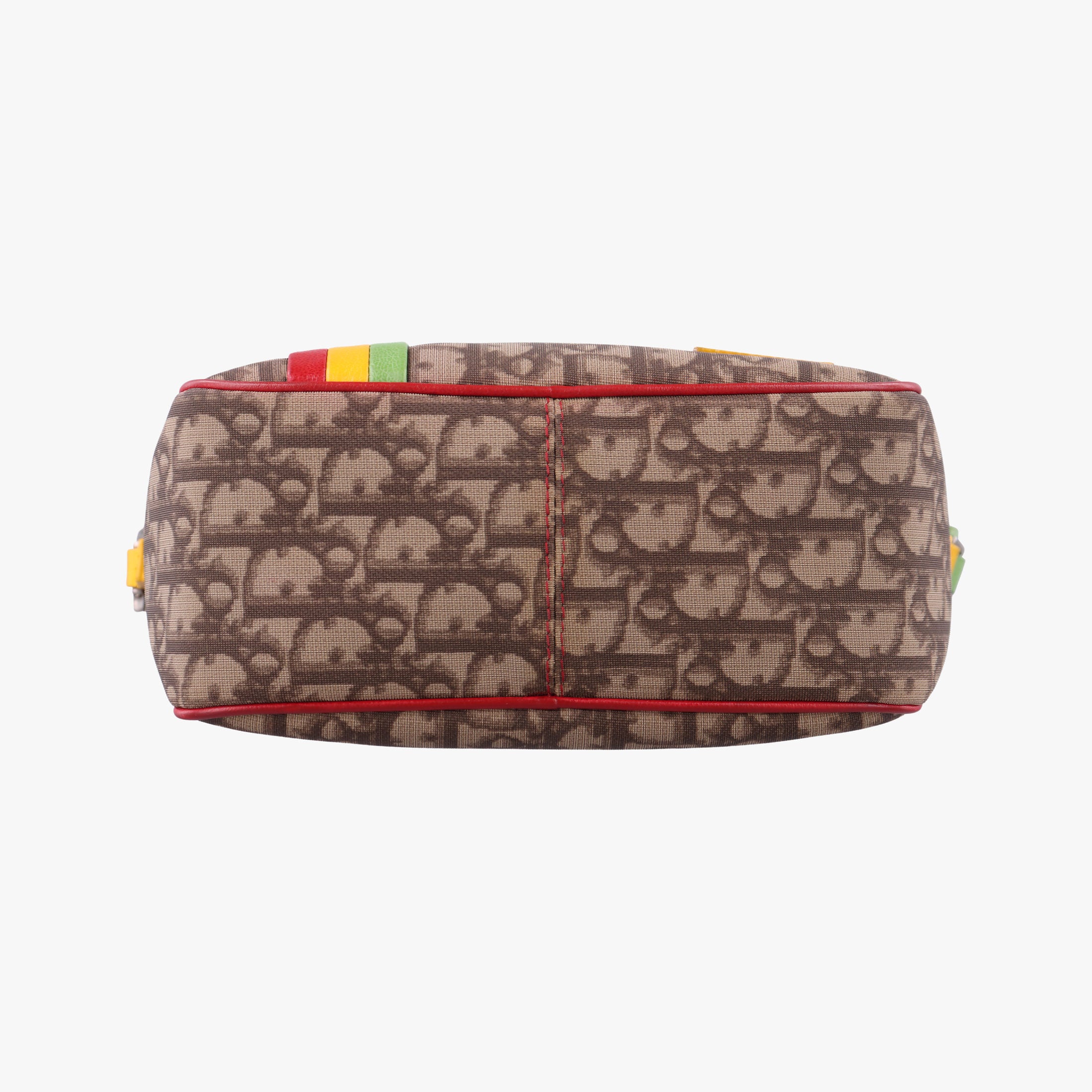 Pre-owned Christian Dior Rasta Trotter Messenger beige×Multicolour PVC coated canvas  shoulderbag | stylenewstar