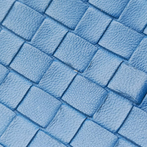 Pre-owned Bottega Veneta Intrecciato Blue lambskin  shoulderbag | stylenewstar