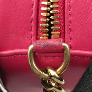 Secondhand Prada Impunture Diagramme Oval Pink leather 1BH131 shoulderbag | stylenewstar