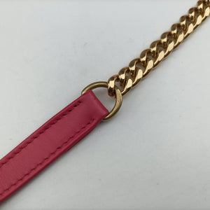 Secondhand Prada Impunture Diagramme Oval Pink leather 1BH131 shoulderbag | stylenewstar