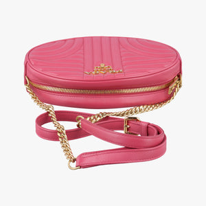 Secondhand Prada Impunture Diagramme Oval Pink leather 1BH131 shoulderbag | stylenewstar