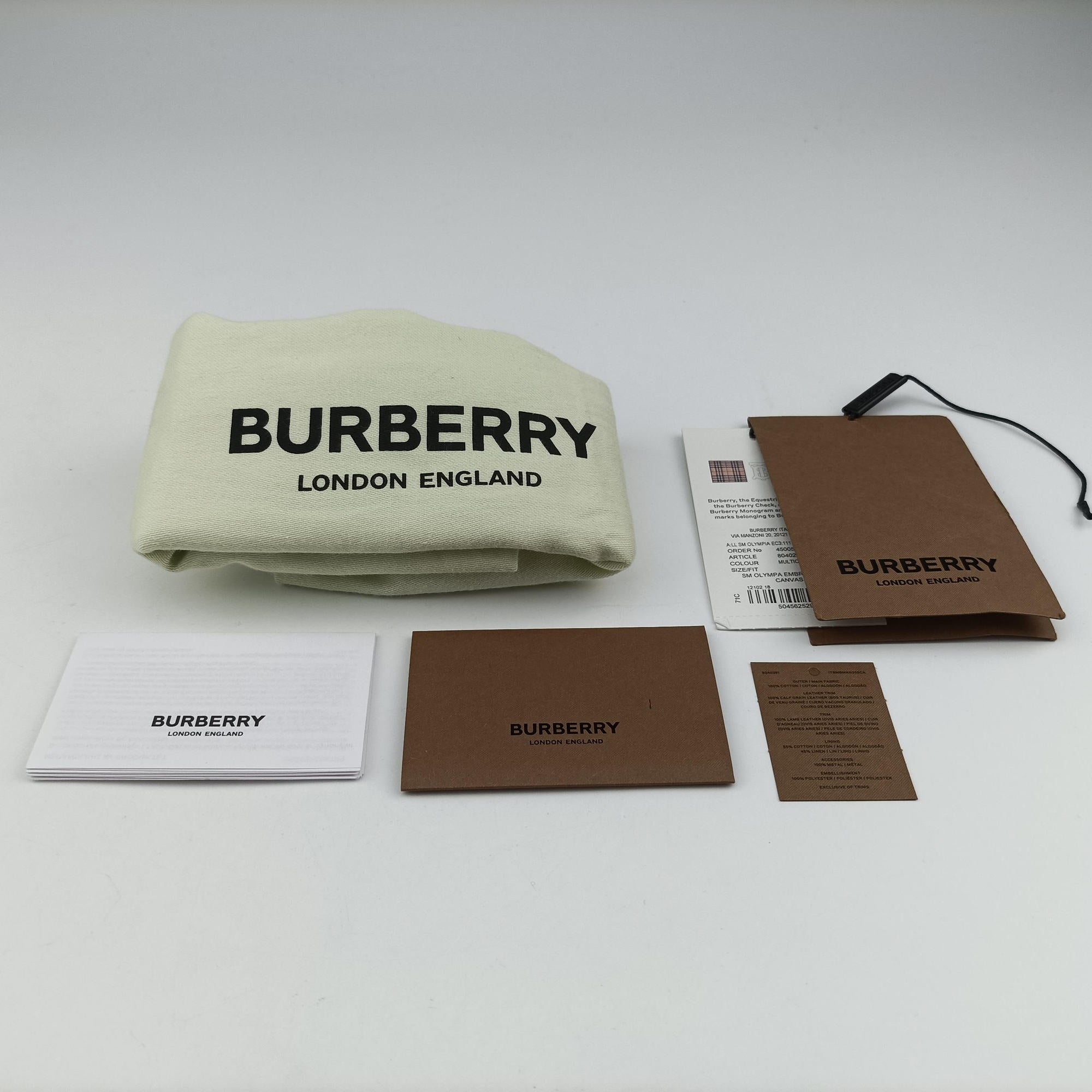 Secondhand Burberry Olympia Multicolour canvas×leather  shoulderbag | stylenewstar