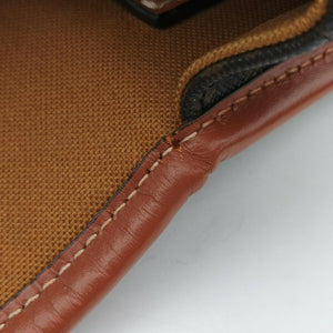 Secondhand Celine FOLCO Triomphe Brown PVC coated canvas  shoulderbag | stylenewstar