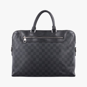 Secondhand Louis Vuitton Porte-Documents Jour NM Noir Damier Graphite N48260 handbag | stylenewstar