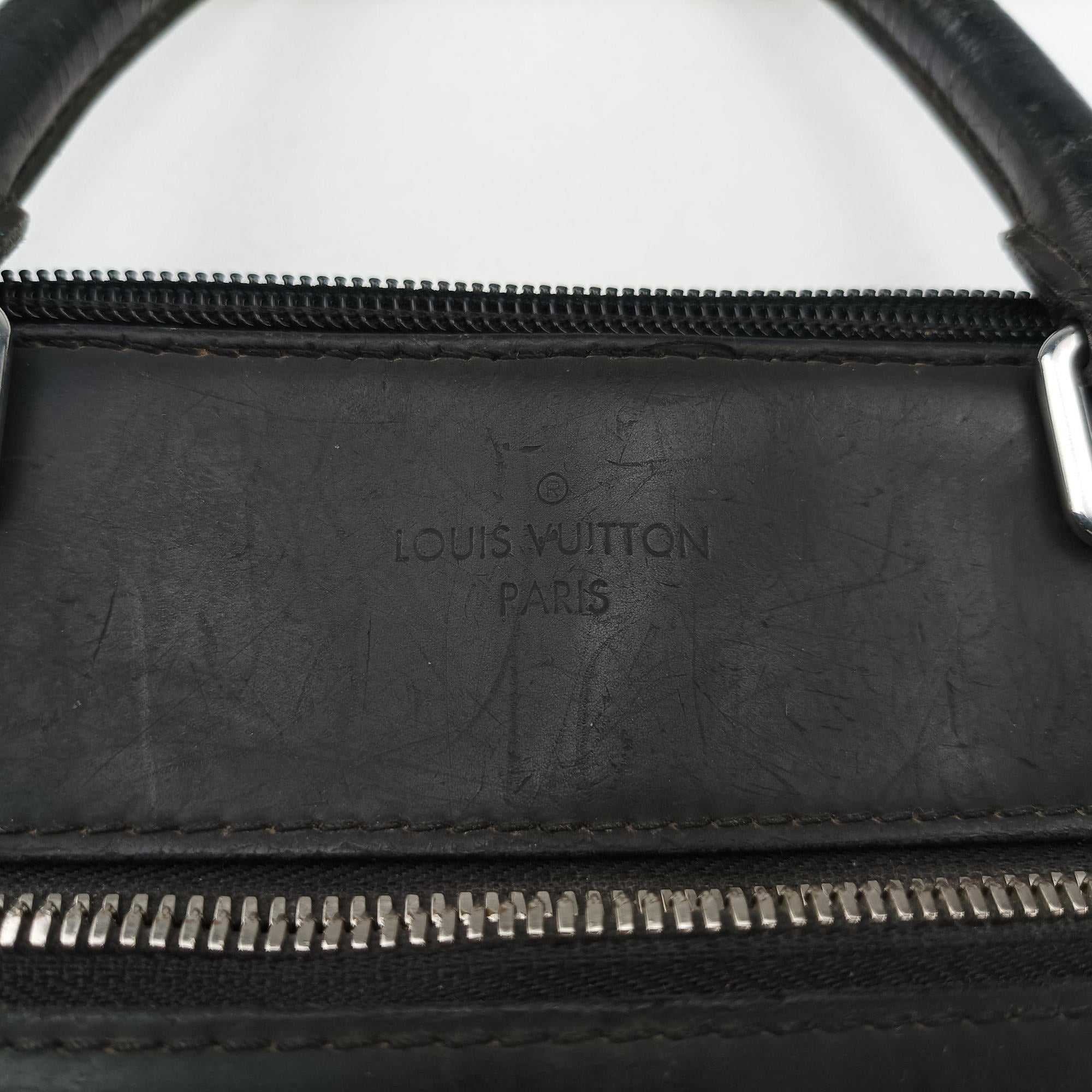 Secondhand Louis Vuitton Porte-Documents Jour NM Noir Damier Graphite N48260 handbag | stylenewstar