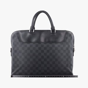 Secondhand Louis Vuitton Porte-Documents Jour NM Noir Damier Graphite N48260 handbag | stylenewstar
