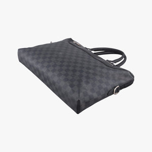 Secondhand Louis Vuitton Porte-Documents Jour NM Noir Damier Graphite N48260 handbag | stylenewstar