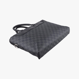 Secondhand Louis Vuitton Porte-Documents Jour NM Noir Damier Graphite N48260 handbag | stylenewstar