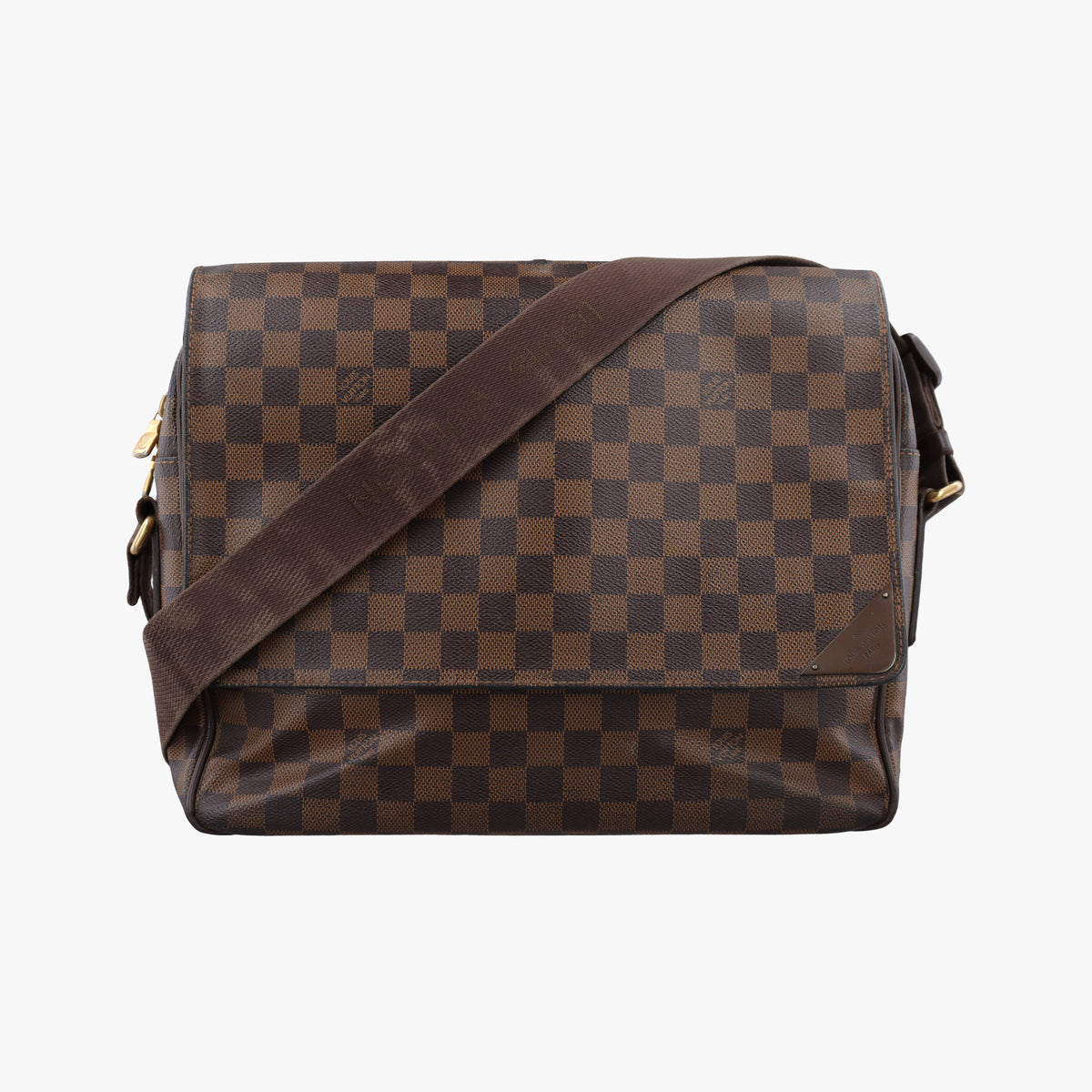 Pre-owned Louis Vuitton SHELTON EBENE Damier Canvas N41149 shoulderbag | stylenewstar