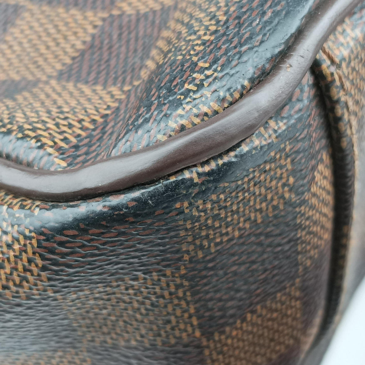 Pre-owned Louis Vuitton SHELTON EBENE Damier Canvas N41149 shoulderbag | stylenewstar