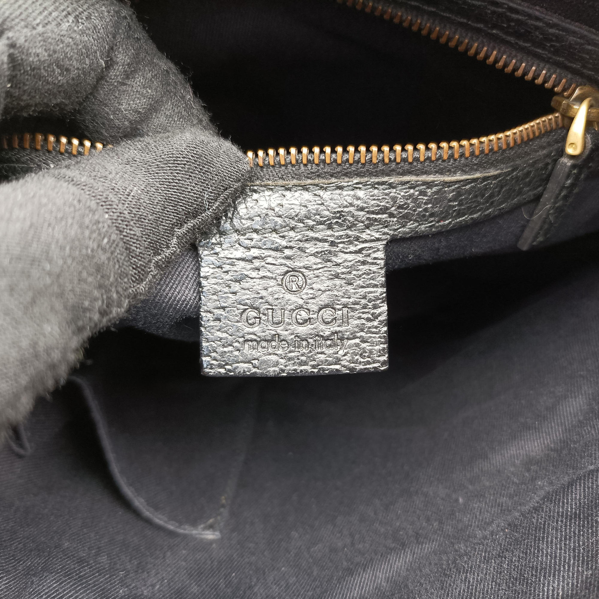 Pre-owned Gucci GG Canvas Black canvas 120893 shoulderbag | stylenewstar