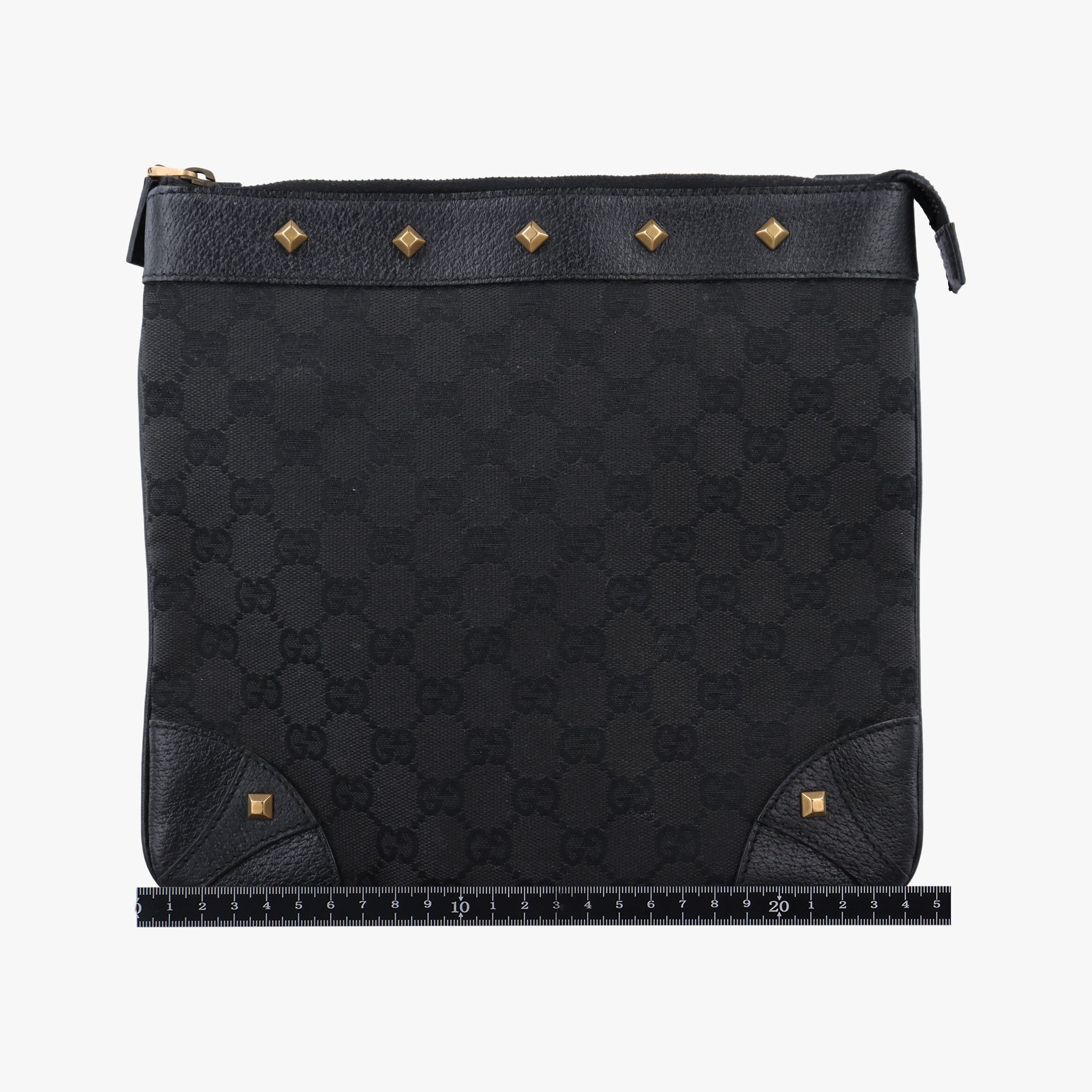 Pre-owned Gucci GG Canvas Black canvas 120893 shoulderbag | stylenewstar