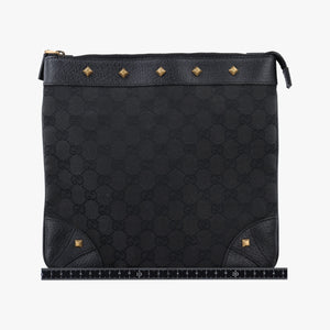 Pre-owned Gucci GG Canvas Black canvas 120893 shoulderbag | stylenewstar