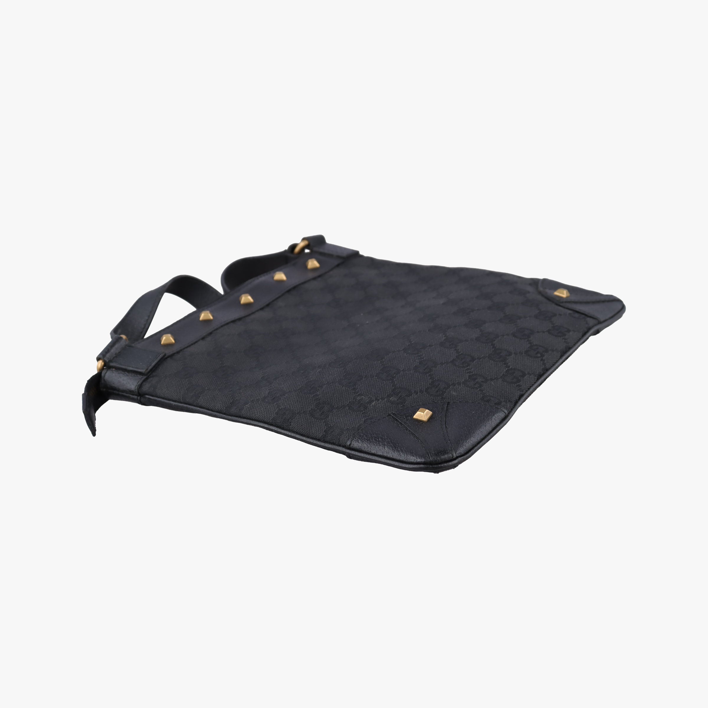 Pre-owned Gucci GG Canvas Black canvas 120893 shoulderbag | stylenewstar