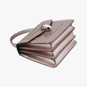 Vintage Bvlgari SERPENTI FOREVER Golden Patent  shoulderbag | stylenewstar